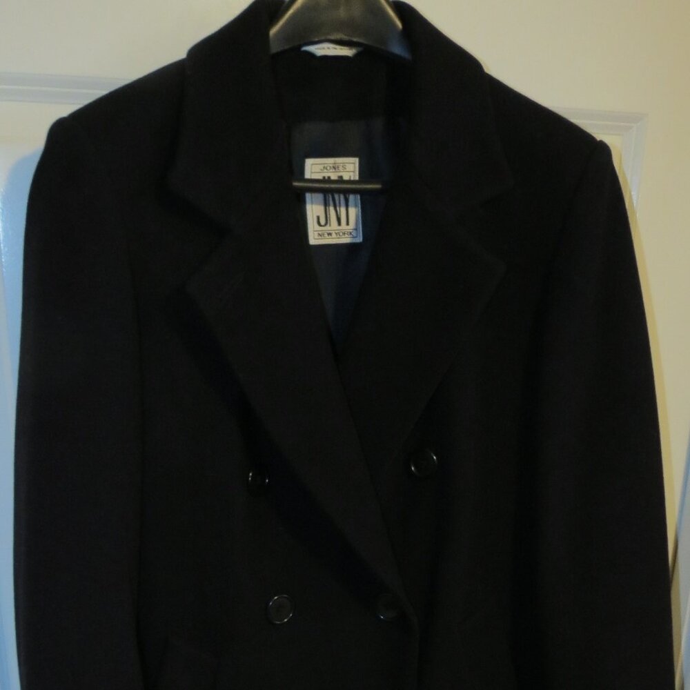 Jones New York JNY Women's Double Breasted Long Wool Coat S